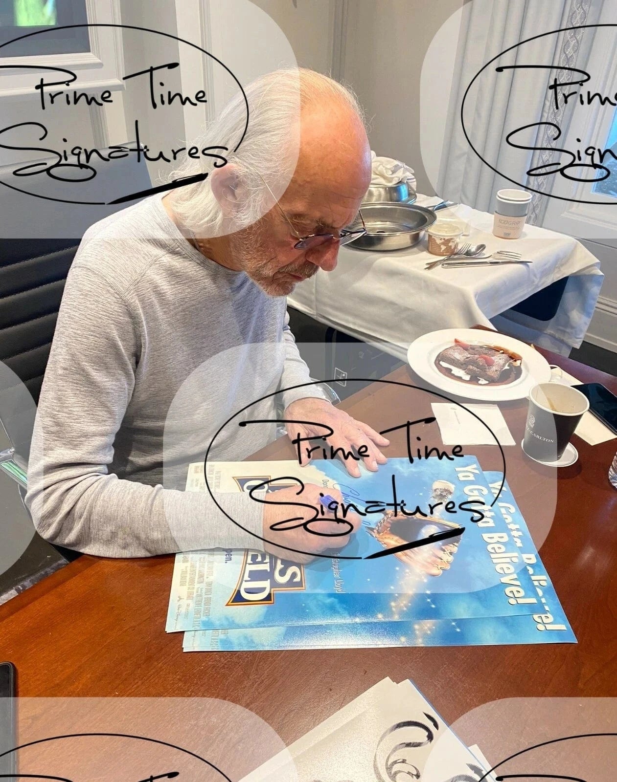 Christopher Lloyd Signed 12x18 Photo from Angels in the Outfield Beckett COA - Detail View