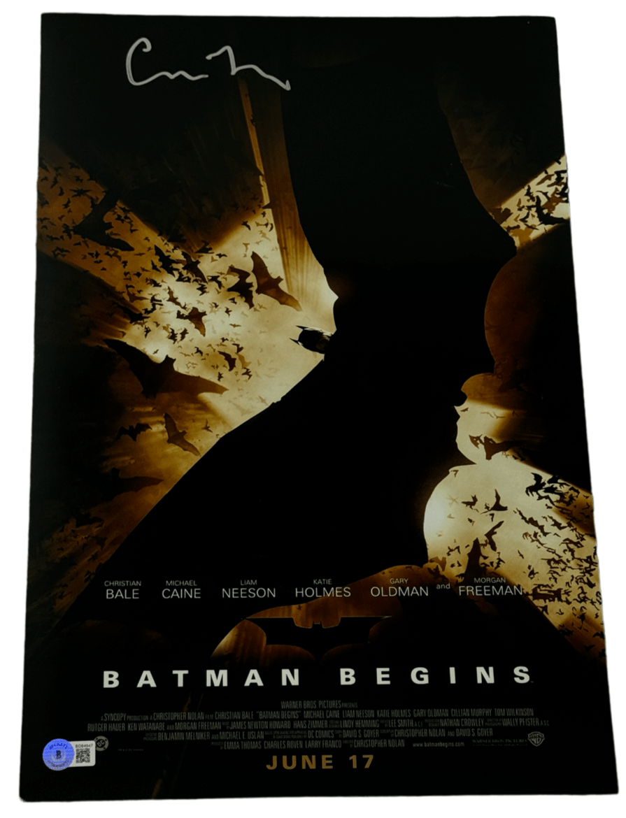 Christopher Nolan Signed 12x18 Photo from Batman Begins Beckett COA
