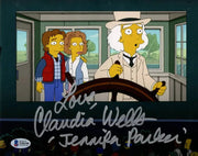 Claudia Wells Signed 8x10 Photo from The Simpsons Beckett COA
