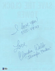 Claudia Wells Signed Replica Prop from Back to the Future Beckett COA