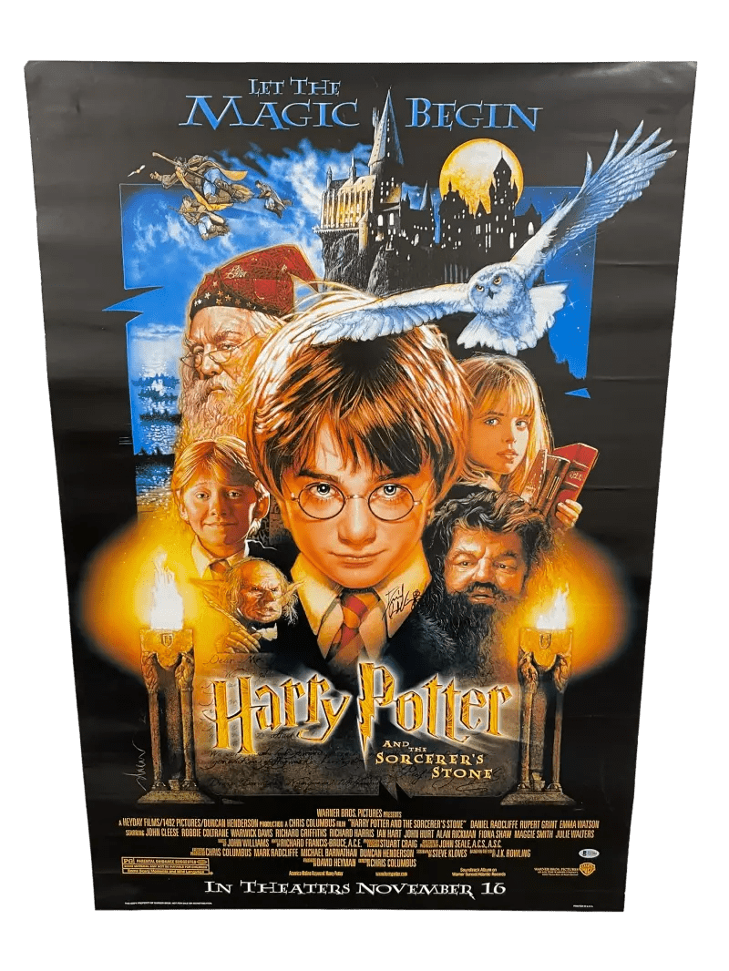Daniel Radcliffe Authentic Autographed Harry Potter and the Sorcerer's Stone Full Size Poster