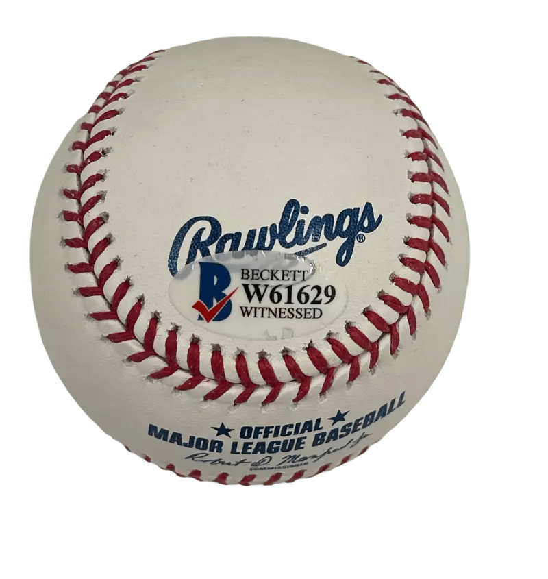 David Hasselhoff Signed MLB Baseball Beckett COA - Detail View