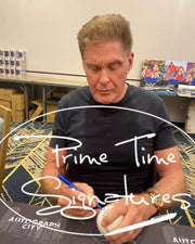 David Hasselhoff Signed MLB Baseball Beckett COA - Alternate Angle