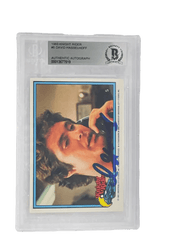 David Hasselhoff Signed Trading Card from Knight Rider Beckett COA - Item #2