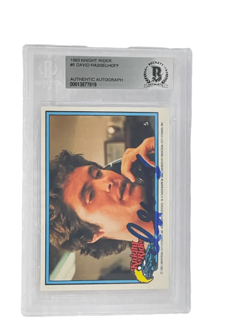 David Hasselhoff Signed Trading Card from Knight Rider Beckett COA - Item #2