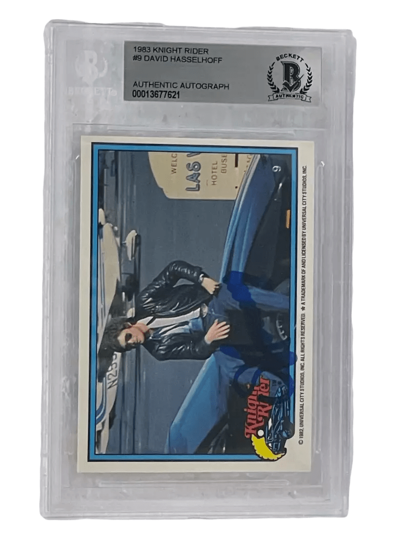 David Hasselhoff Signed Trading Card from Knight Rider Beckett COA - Item #4