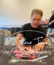 David Hasselhoff Signed Vinyl Record Beckett COA - Detail View