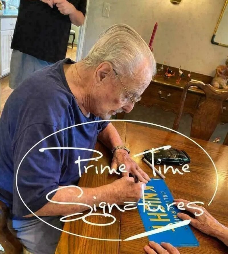 David Hasselhoff Signed License Plate from Knight Rider Beckett COA - Item #2 - View 4