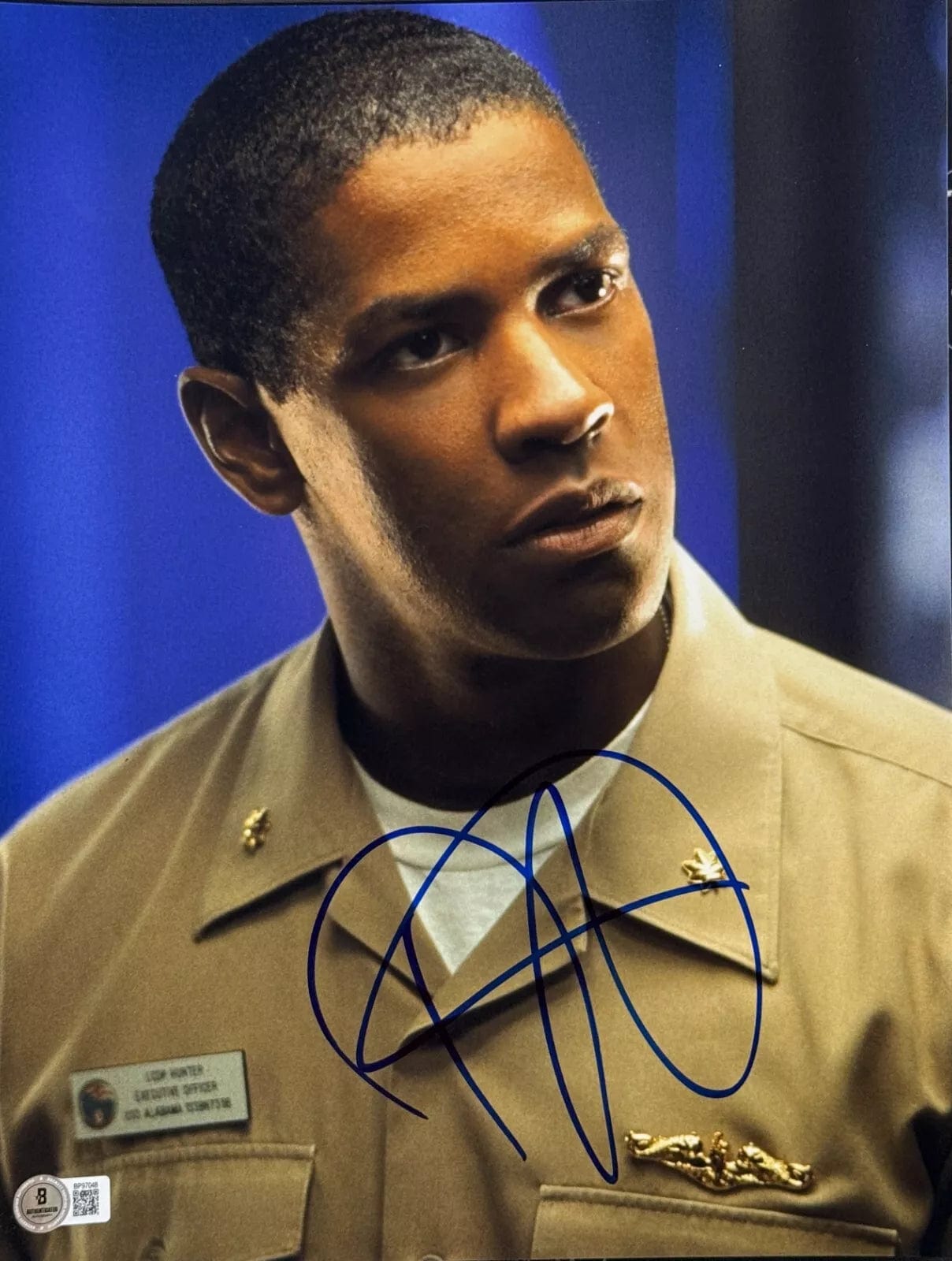 Denzel Washington Signed 11x14 Photo from Crimson Beckett COA