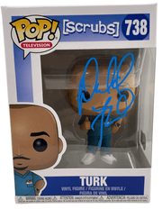 Donald Faison Authentic Autographed Turk Scrubs 738 Funko Pop Figure