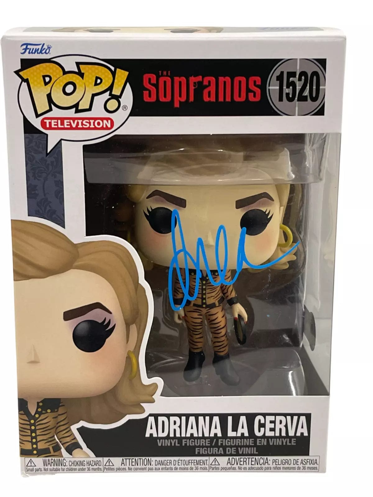 Drea de Matteo Authentic Autographed Adriana La Cerva 1520 Soprano Funko Pop Figure