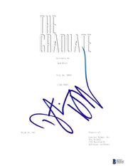 Dustin Hoffman Signed Script from The Graduate Beckett COA - Item #1
