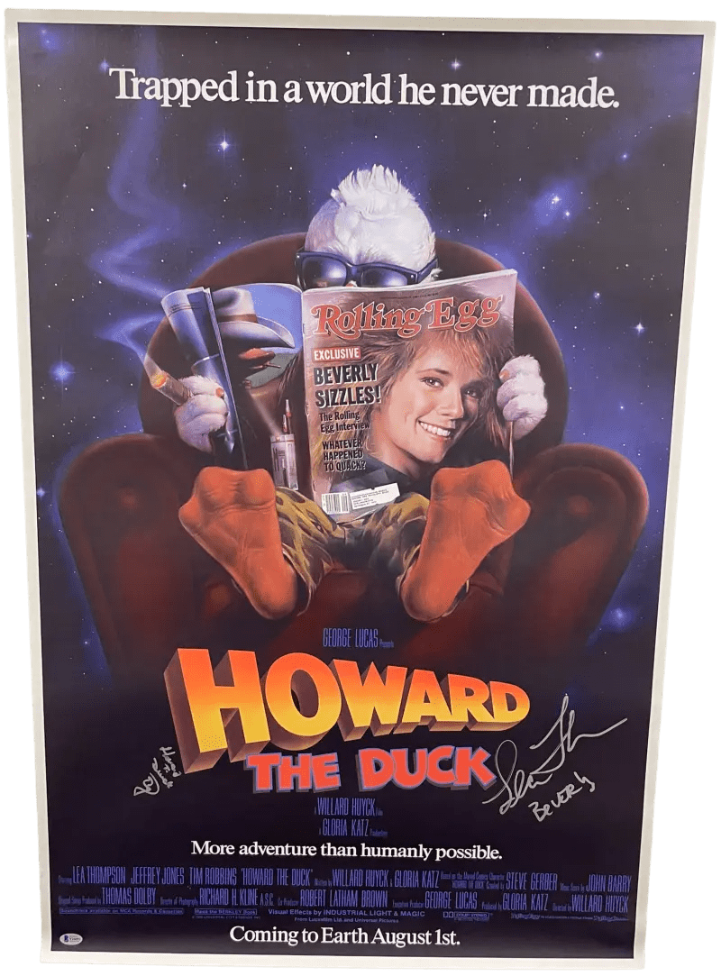 Ed Gale & Lea Thompson Authentic Autographed Full Size Poster