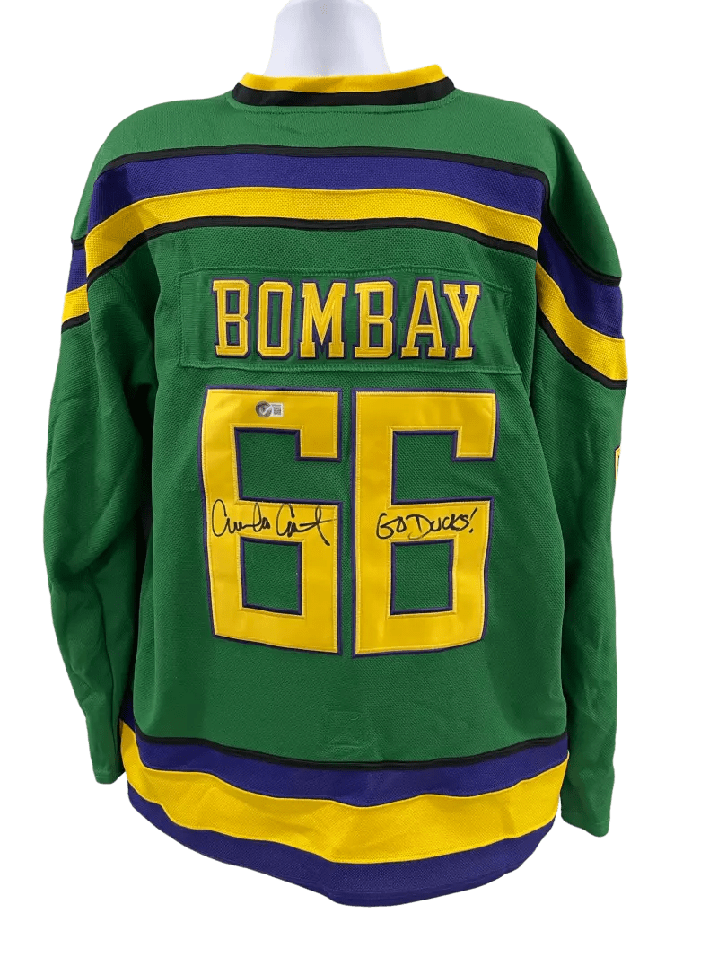 Emilio Estevez Signed Jersey from The Mighty Ducks Beckett COA - Item #5