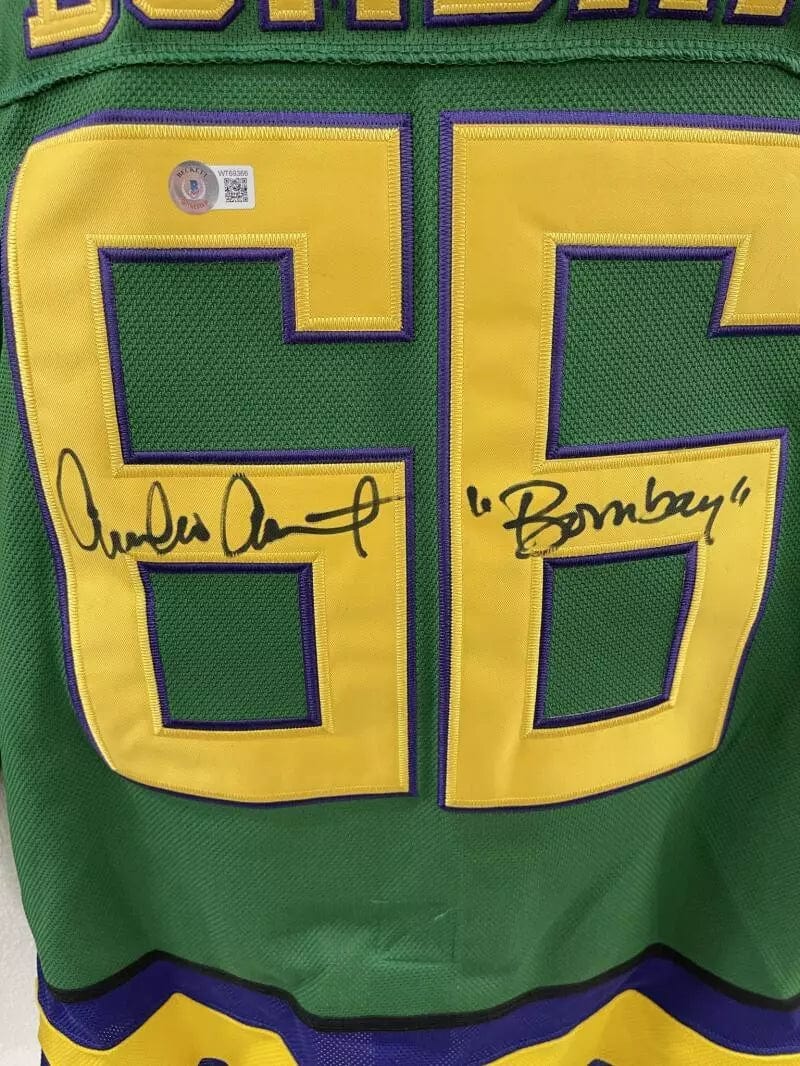 Emilio Estevez Signed Jersey from The Mighty Ducks Beckett COA - Item #4 - Detail View