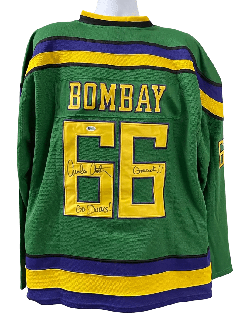 Emilio Estevez Signed Jersey from The Mighty Ducks Beckett COA - Item #3