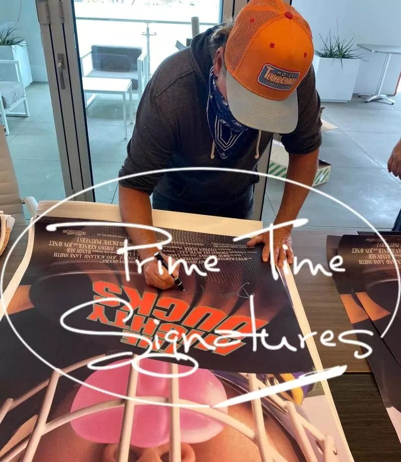 Emilio Estevez Signed Poster from The Mighty Ducks Beckett COA - Item #7 - Detail View