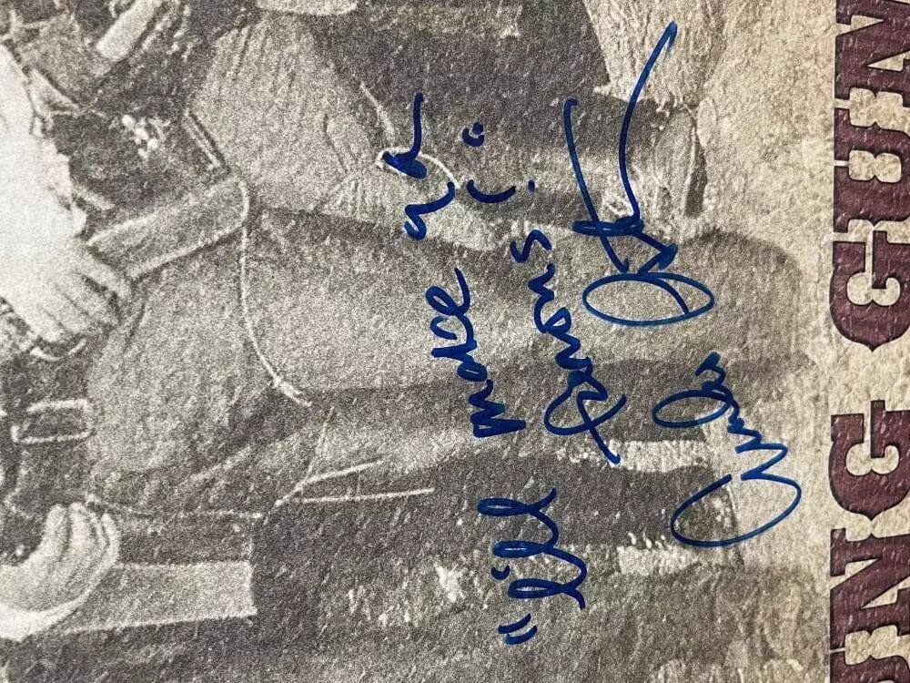 Emilio Estevez Signed Poster from Young Guns Beckett COA - Item #5 - Detail View