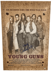 Emilio Estevez Authentic Autographed Young Guns Full Size Poster #4
