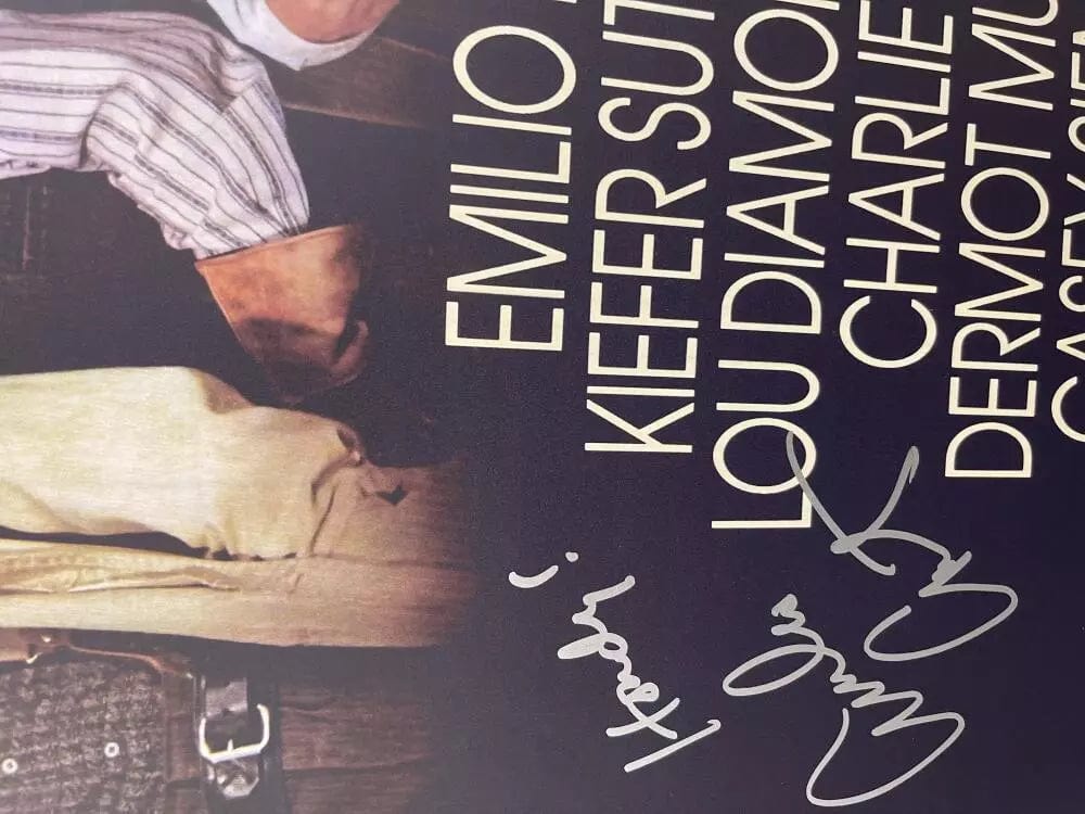 Emilio Estevez Signed Poster from Young Guns Beckett COA - Item #1 - Detail View
