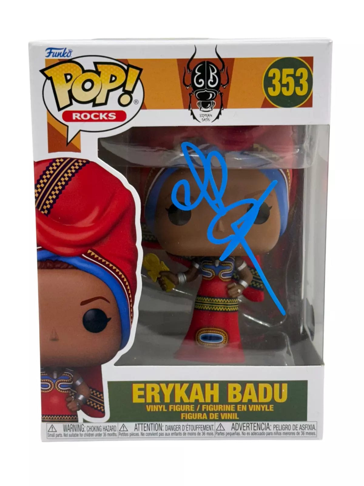 Erykah Badu Authentic Autographed Erykah Badu 353 Funko Pop Figure