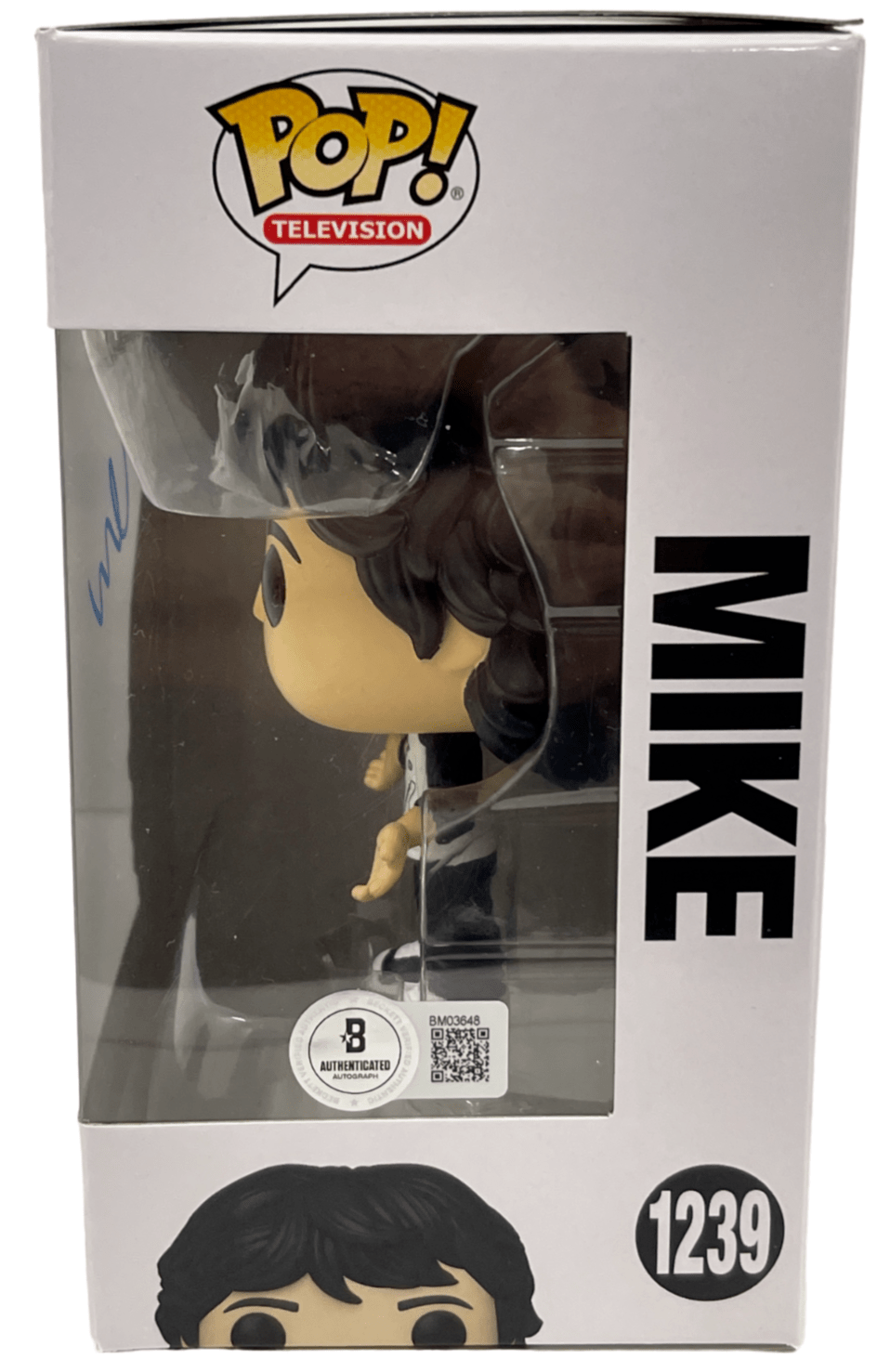 Finn Wolfhard Signed Funko from Stranger Things Beckett COA - Detail View