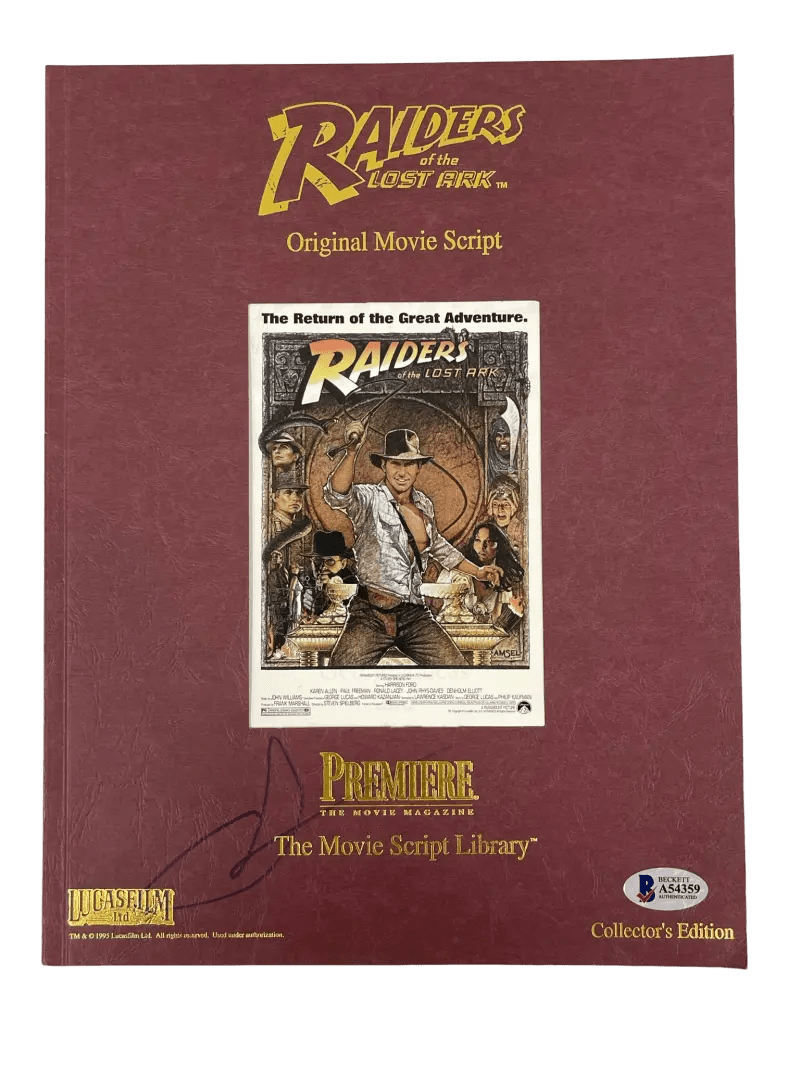 George Lucas Authentic Autographed Indiana Jones and Raiders of the Lost Ark Script
