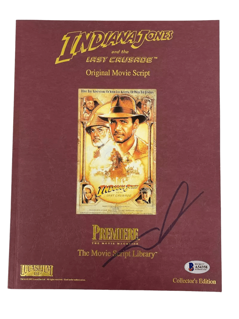 George Lucas Authentic Autographed Indiana Jones and the Last Crusade Script