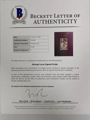 George Lucas Signed Script from Indiana Jones Beckett COA - Item #1 - Detail View