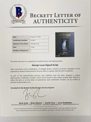 George Lucas Signed Script from Star Wars Beckett COA - Item #2 - Detail View