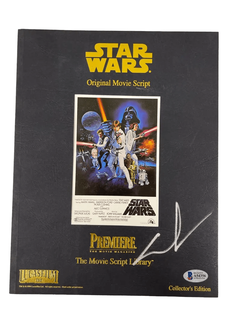 George Lucas Signed Script from Star Wars Beckett COA - Item #3