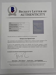 George Lucas Signed Script from Star Wars The Empire Strikes Back Beckett COA - Item #3 - Detail View