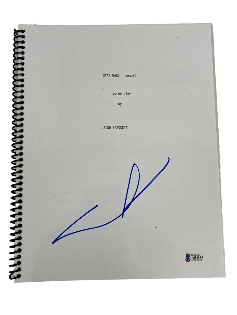 George Lucas Signed Script from Star Wars The Empire Strikes Back Beckett COA - Item #1