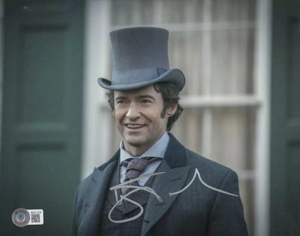 Hugh Jackman Signed 8x10 Photo from The Greatest Showman Beckett COA - Item #2