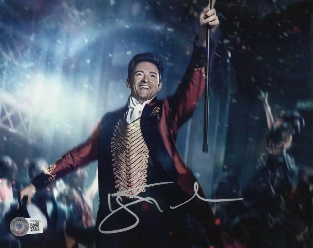Hugh Jackman Signed 8x10 Photo from The Greatest Showman Beckett COA - Item #1