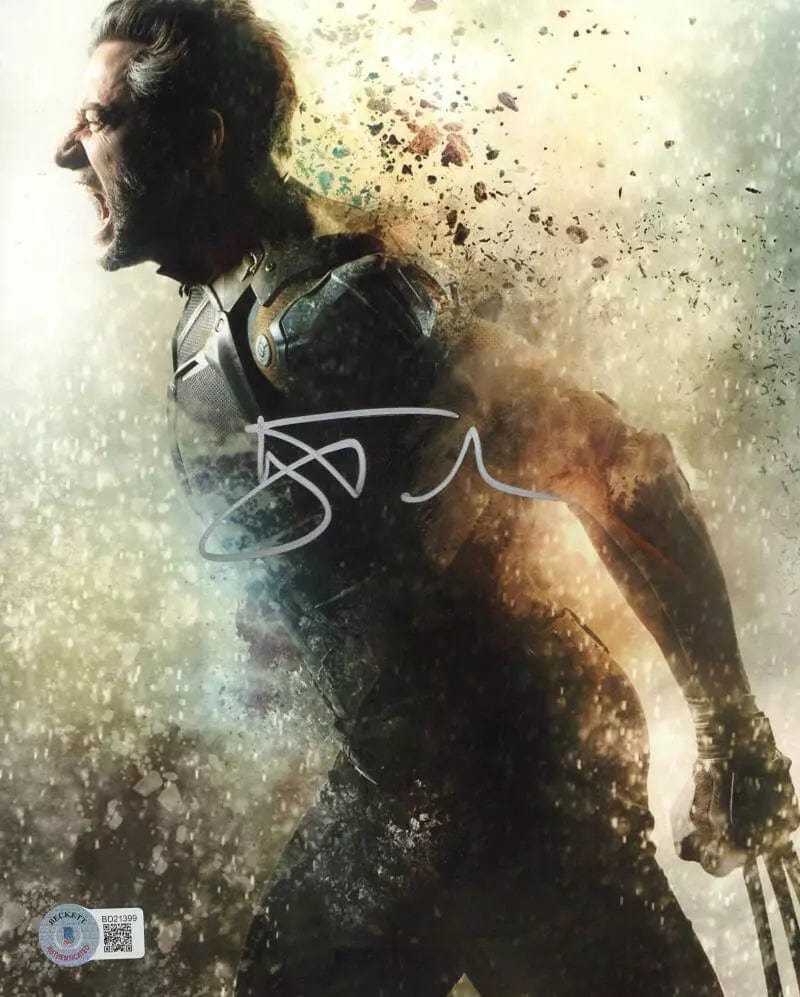 Hugh Jackman Signed 8x10 Photo from X-Men Beckett COA - Item #4