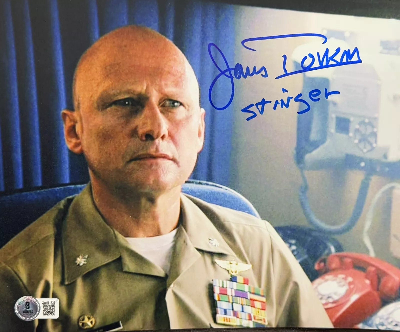 James Tolkan Signed 8x10 Photo from Top Gun Beckett COA - Item #2