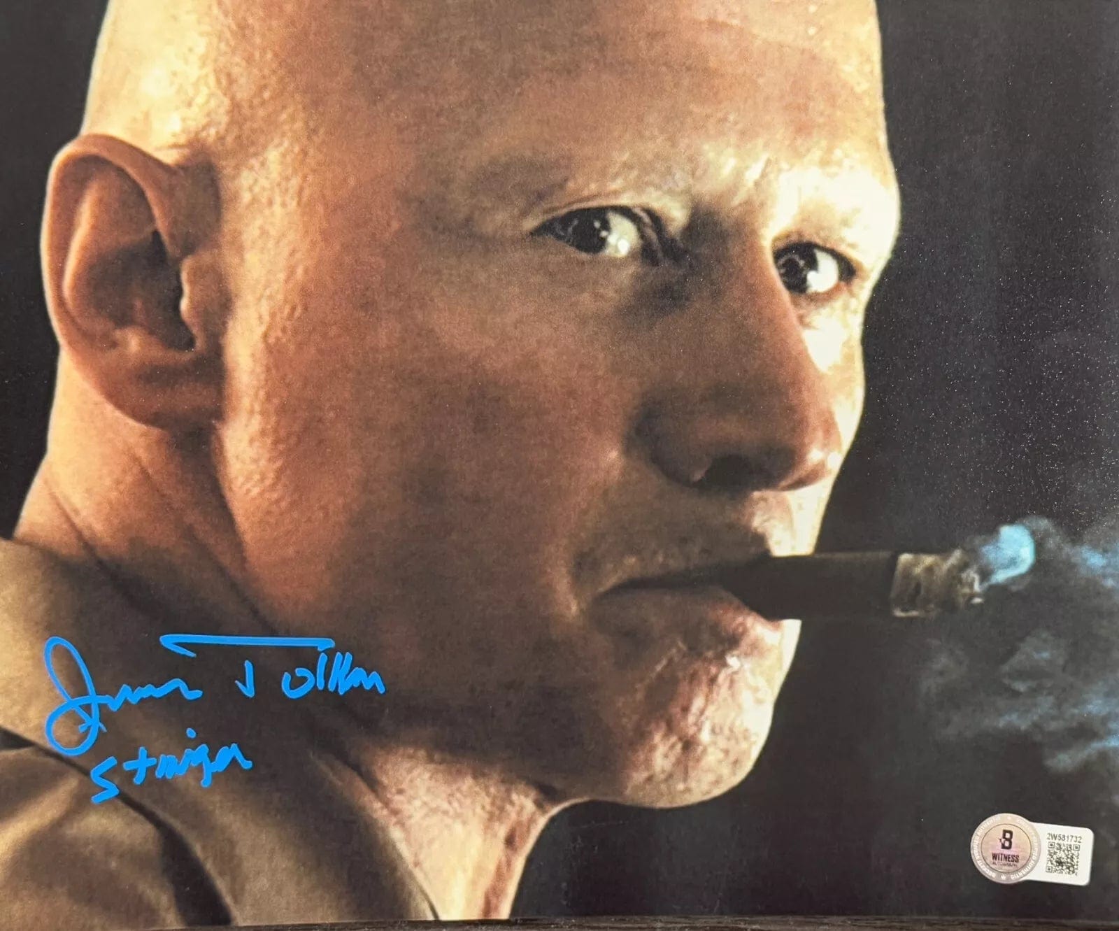 James Tolkan Signed 8x10 Photo from Top Gun Beckett COA - Item #1