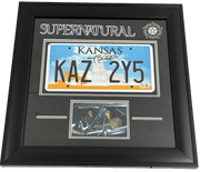 Jared Padalecki Authentic Autographed 'Supernatural' Replica License Plate with Custom Frame