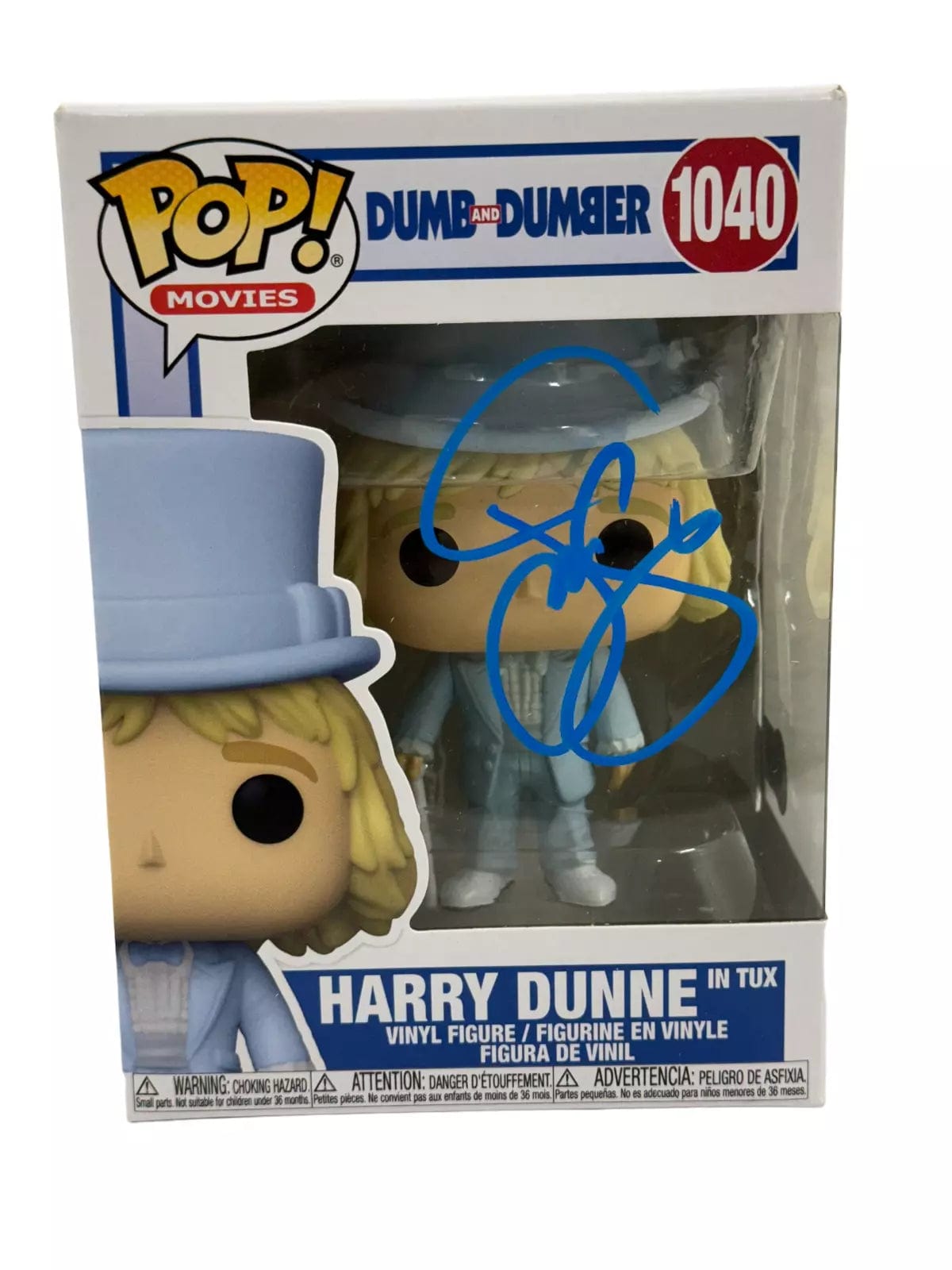 Jeff Daniels Authentic Autographed Harry Dunne Dumb and Dumber 1040 Funko Pop Figure