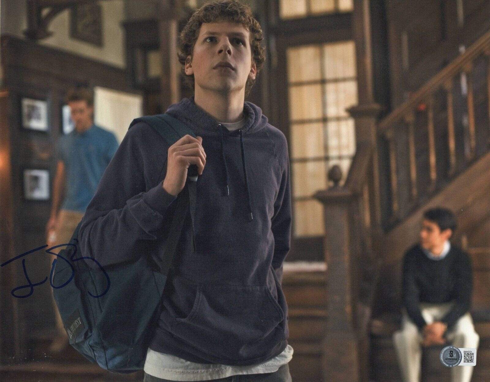 Jesse Eisenberg Signed 11x14 Photo from The Social Network Beckett COA