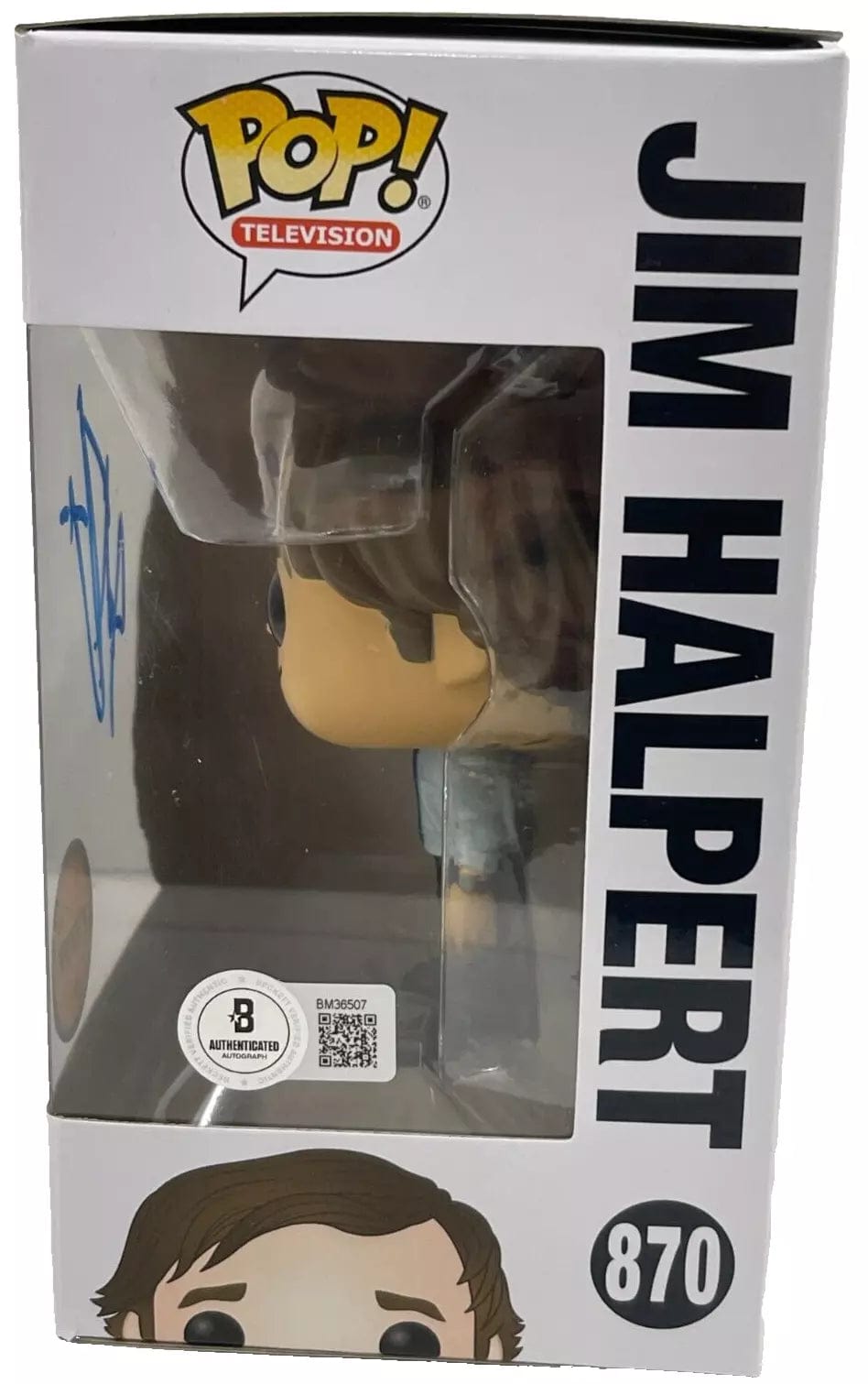 John Krasinski Signed Funko from The Office Beckett COA - Detail View