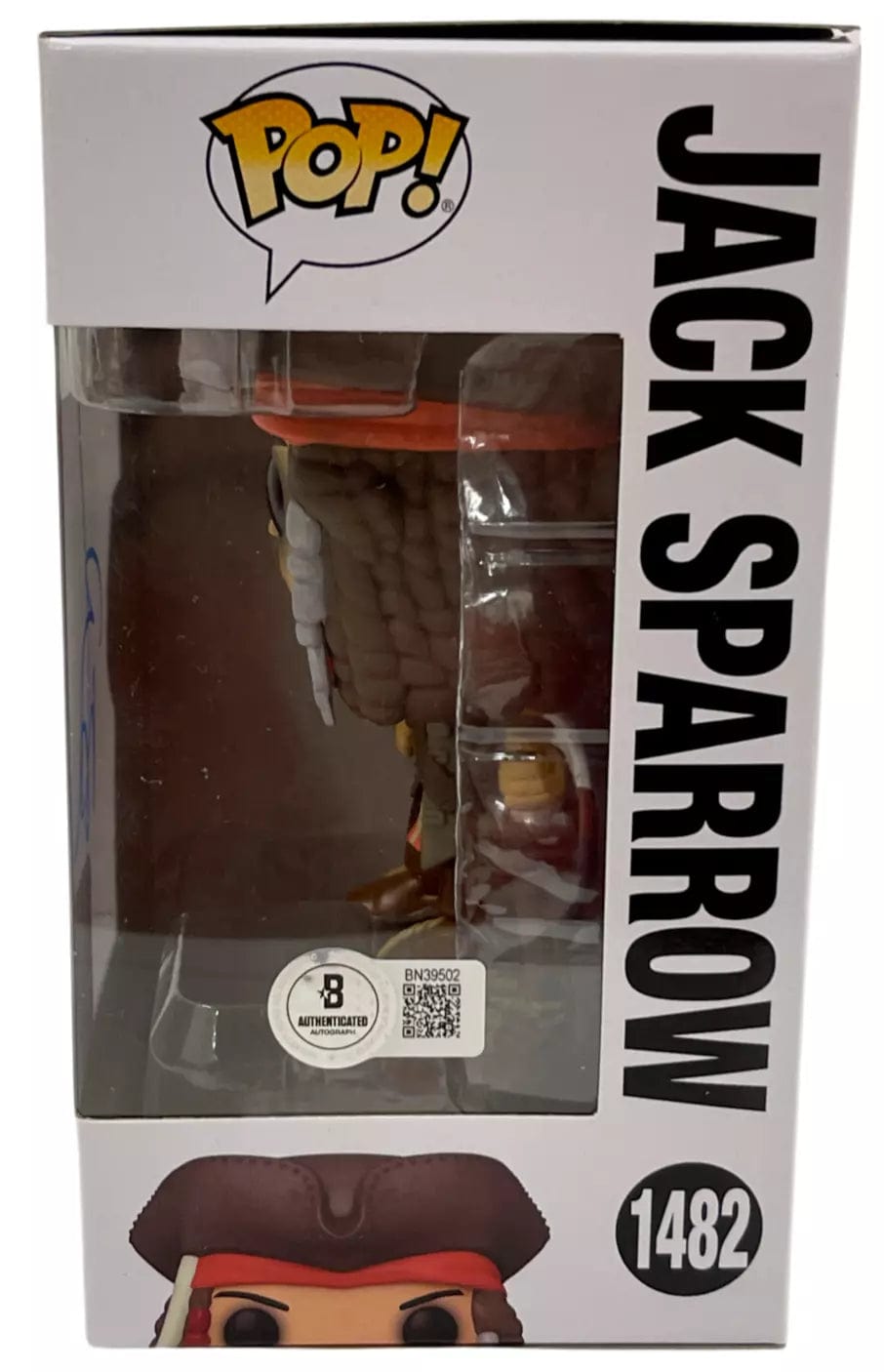 Johnny Depp Signed Funko from Pirates of the Caribbean Beckett COA - Detail View