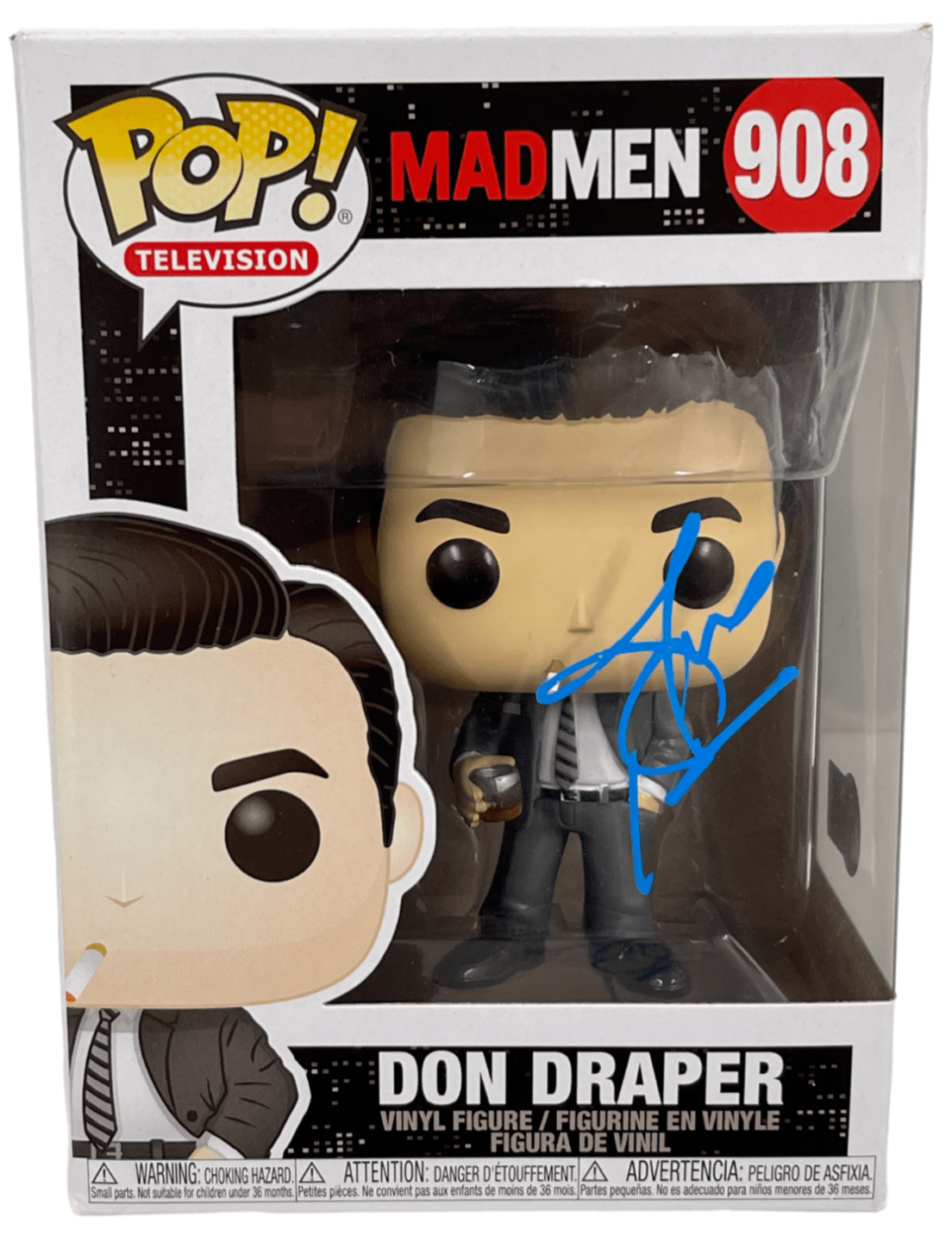 Jon Hamm Authentic Autographed Don Draper Mad Men 908 Funko Pop Figure