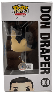 Jon Hamm Signed Funko from Mad Men Beckett COA - Detail View