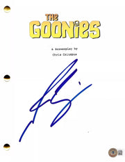 Josh Brolin Signed Script from The Goonies Beckett COA