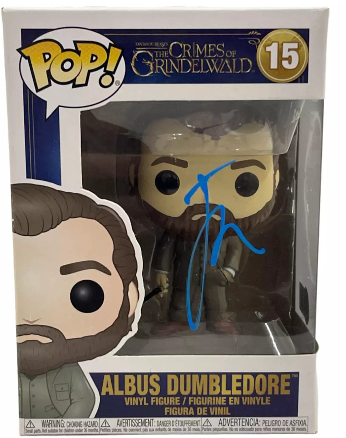 Jude Law Authentic Autographed Albus Dumbledore The Crimes of Grindelwald 15 Funko Pop Figure