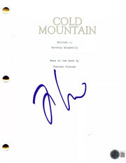 Jude Law Signed Script from Cold Mountain Beckett COA