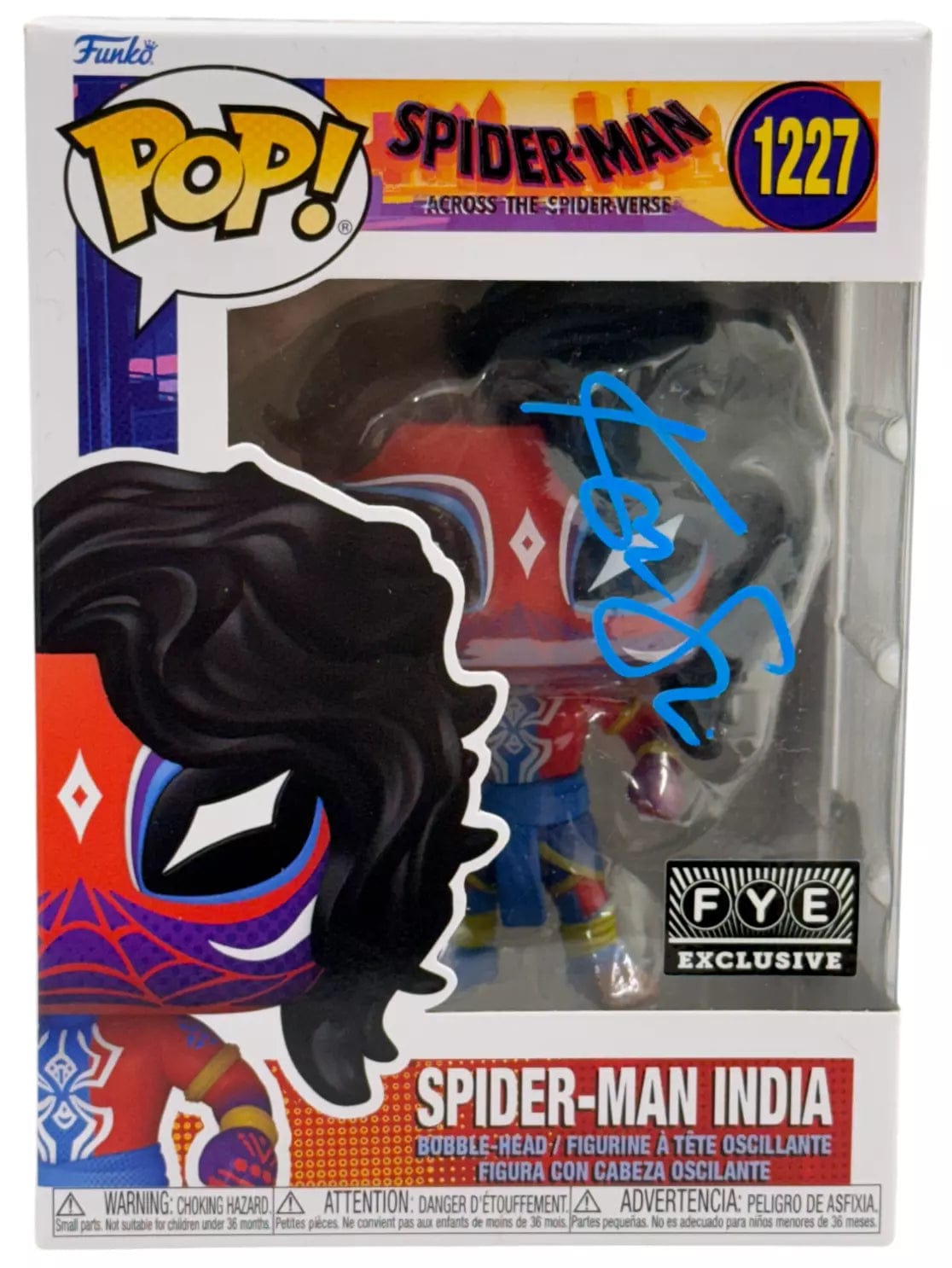 Karen Soni Authentic Autographed Spider-Man India Spider-Man 1227 Funko Pop Figure