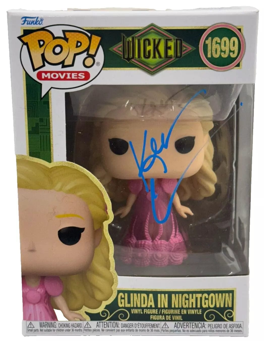 Kristin Chenoweth Authentic Autographed Glinda in Nightgown 1699 Wicked Funko Pop Figure